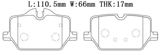 কেনা 34206888835 বিএমডব্লিউ ব্রেক প্যাড online manufacture