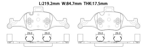 কেনা 34106888482 বিএমডব্লিউ ব্রেক প্যাড online manufacture