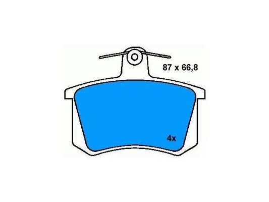 4A0698451 বিএমডব্লিউ ব্রেক প্যাড