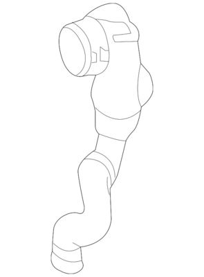 2185010382 ইঞ্জিনের যন্ত্রাংশ শীতল জল পাইপ